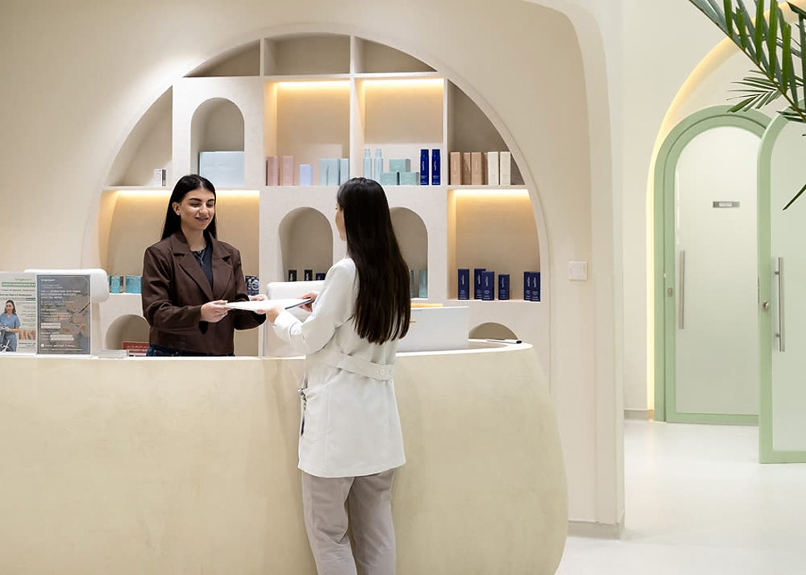 Reception at Longevium clinic in Dubai